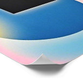 Levendige en grillige abstracte geometrische kunst poster (Hoek)