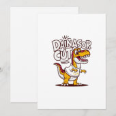 Levendige en grillige vectorillustratie van een ki feestdagenkaart (Voorkant / Achterkant)