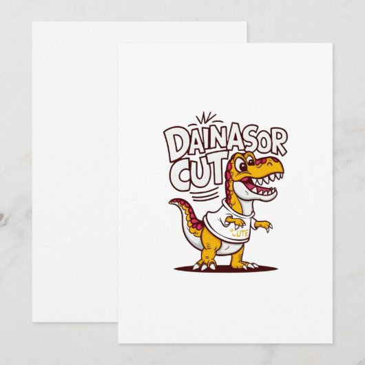 Levendige en grillige vectorillustratie van een ki feestdagenkaart (Voorkant / Achterkant)