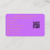 Levendige en kleurrijke Afro-Amerikaanse Nail Tech Visitekaartje (Achterkant)