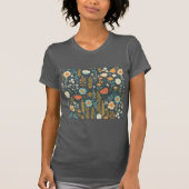 Levendige en kleurrijke bloemen t-shirt (Voorkant)