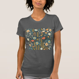 Levendige en kleurrijke bloemen t-shirt