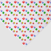 Levendige en kleurrijke cirkels en pleinen tissuepapier (Detail)