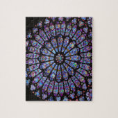 Levendige en kleurrijke Notre Dame-Glas in lood Legpuzzel (Verticaal)