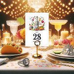 Levendige en leuke taco's en Tequila Fiesta bruilo Kaart<br><div class="desc">Breng je Mexicaanse bruiloft met een fiesta-thema tot leven met deze leuke en feestelijke tafelkaarten. Met een kleurrijke taco's en tequila ontwerp, deze kaarten perfect aanvulling op een levendige Cinco de Mayo of margarita party-geïnspireerde viering. Of u nu een casual of levendig thema omarmt, deze kaarten begeleiden gasten naar hun...</div>