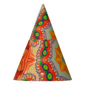 Levendige energiekleuren: mandala design. feesthoedjes (Links)