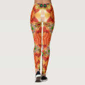 Levendige energiekleuren: mandala design. leggings (Achterkant)