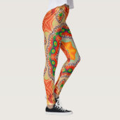 Levendige energiekleuren: mandala design. leggings (Rechts)