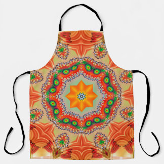 Levendige energiekleuren: mandala design. schort