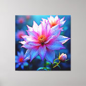 Levendige etherische bloei artwork canvas afdruk (Voorkant)