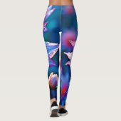 Levendige etherische bloei artwork leggings (Achterkant)