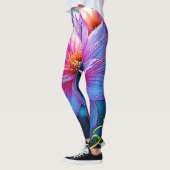 Levendige etherische bloei artwork leggings (Links)