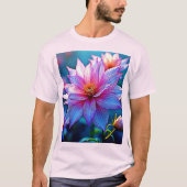 Levendige etherische bloei artwork t-shirt (Voorkant)