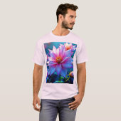 Levendige etherische bloei artwork t-shirt (Voorkant volledig)