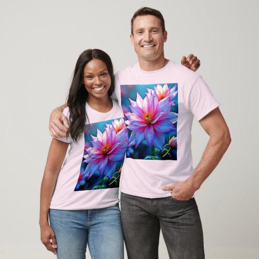 Levendige etherische bloei artwork t-shirt (Unisex)