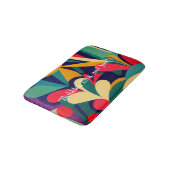 Levendige etnische Abstracte Memory Foam Bath Mat (Gekanteld)