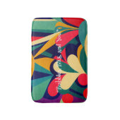 Levendige etnische Abstracte Memory Foam Bath Mat (Voorkant Verticaal)
