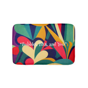 Levendige etnische Abstracte Memory Foam Bath Mat