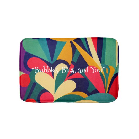 Levendige etnische Abstracte Memory Foam Bath Mat (Voorkant)