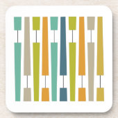 Levendige exclamatiepunten Geometrische middeleeuw Bier Onderzetter (Voorkant)