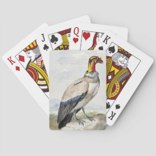 Levendige Exotische Koningsgier Wanddecoratie Pokerkaarten
