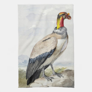 Levendige Exotische Koningsgier Wanddecoratie Theedoek
