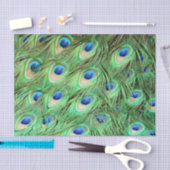 Levendige exotische peacock-veren tissuepapier (Craft)
