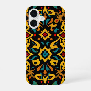 Levendige Exotische Tegeltjes Hoesje iPhone 16 Hoesje