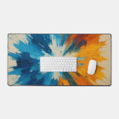 Levendige explosie – abstract expressionistische e bureaumat (Keyboard & Muis)