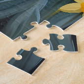 Levendige ezel en gele narcissen legpuzzel (Zijkant)