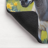 Levendige ezel en gele narcissen muismat (Hoek)