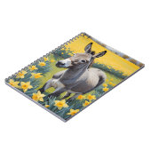 Levendige ezel en gele narcissen notitieboek (Linkerzijde)