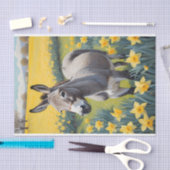 Levendige ezel en gele narcissen tissuepapier (Craft)