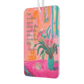 Levendige Fauvist Vaas van roze bloemen Luchtverfrisser (Links)