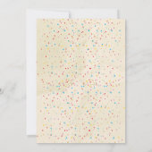 Levendige Festa Party Verjaardag uitnodiging (Achterkant)