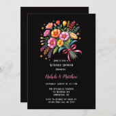 Levendige Fiesta bruiloft boeket bruiloft douche Kaart (Voorkant / Achterkant)