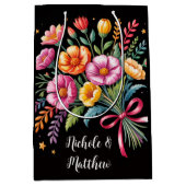 Levendige Fiesta bruiloft boeket bruiloft Medium Cadeauzakje (Voorkant)