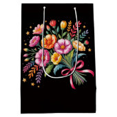 Levendige Fiesta bruiloft boeket bruiloft Medium Cadeauzakje (Achterkant)