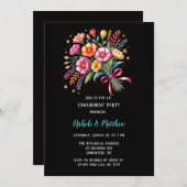 Levendige Fiesta bruiloft boeket verlovingsfeest Kaart (Voorkant / Achterkant)