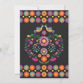 Levendige Fiesta koppels Douche Bloemen Verloving Kaart (Achterkant)