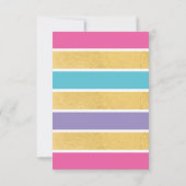 Levendige Flamingo Tropische Verjaardag Pool Party Kaart (Achterkant)