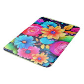 Levendige Floral Bliss Art Badmat (Gekanteld)