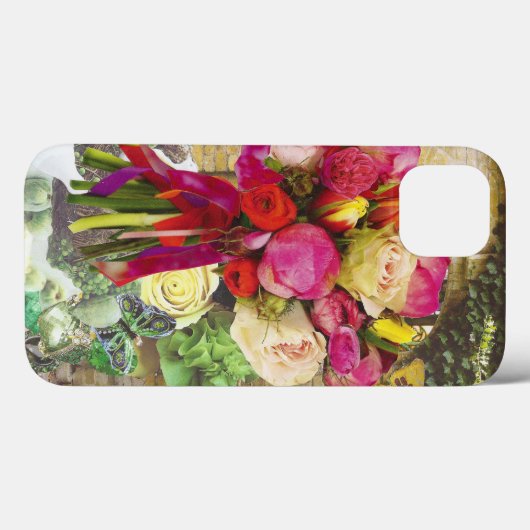 Levendige Floral Cell Phone Case (Achterkant (horizontaal))