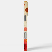 Levendige Floral Distressed Waterverf Chic Monogra Case-Mate iPhone Case (Achterkant / Rechts)