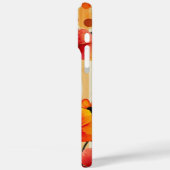 Levendige Floral Distressed Waterverf Chic Monogra Case-Mate iPhone Case (Achterkant / Links)