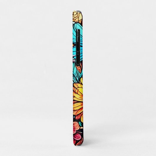Levendige Floral Doodle Explosion Case-Mate iPhone Case (Achterkant/links)