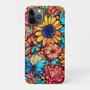 Levendige Floral Doodle Explosion Case-Mate iPhone Case