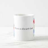 Levendige Floral Elegance: een charmante pastel Koffiemok (Center)