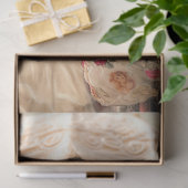 Levendige Floral, Elegante Dame met een Parasol Tissuepapier (Geschenk)