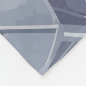 Levendige Floral Fantasy op Deep Paarse Canvas Fleece Deken (Hoek)